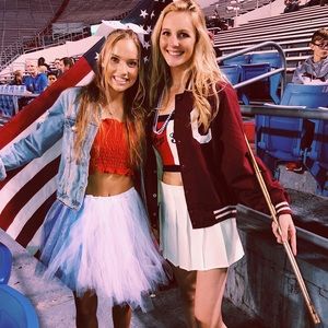 Red white and blue tutu